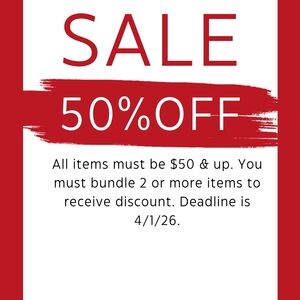 SALE 50% OFF Everything in my closet!!